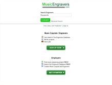 Tablet Screenshot of musicengravers.com